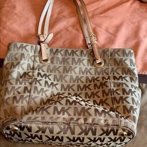 Michael kors large tote bag